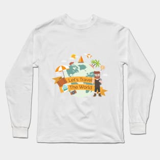 Lets Travel The World Long Sleeve T-Shirt